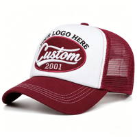 Gorra Trucker de 5 Paneles de Primera Calidad con Logotipo Personalizado, Estilo Bordado, Gorras Trucker de Malla y Espuma con Cierre a Presión para Hombre con Logotipo Personalizado