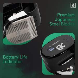 Tondeuse à cheveux professionnelle sans fil rechargeable pour hommes/femmes, kit de toilettage avec lame en acier inoxydable, idéale pour la coupe de moustache à la française - Product Image 1