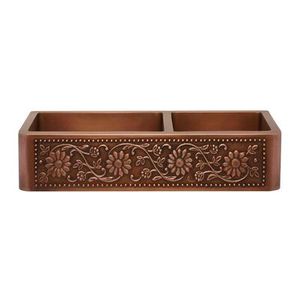 Fregadero de Cocina de Cobre Hecho a Mano con Diseño Moderno, Acabado Premium, Opciones Personalizables para Interiores de Casas de Lujo - Product Image 5