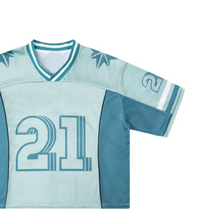 Precio al por mayor de alta calidad Camisetas cortas de fútbol americano Venta caliente Cantidad a granel Camiseta de fútbol americano - Product Image 6