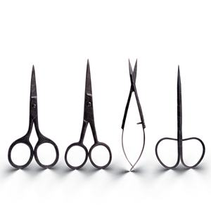 Coupe-cuticules de haute qualité, finition plasma noire, outils de soin des ongles, logo personnalisé, ciseaux à ressort pour manucure, série Expert - Product Image 4