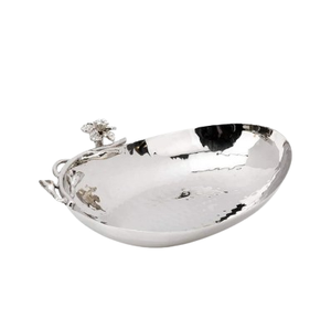 Bol de service moderne en aluminium poli pour servir des fruits et décorer la table Vaisselle Bol festif du Ramadan - Product Image 1