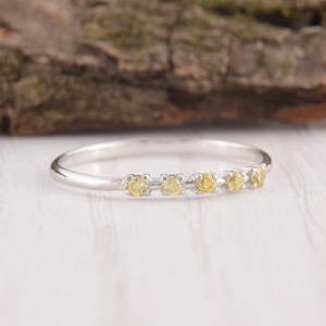 เครื่องประดับแหวนคลาสสิกสไตล์โบโฮสำหรับผู้หญิงเครื่องประดับเงิน925สเตอร์ลิงซิทรินพลอยแฮนด์เมดของขวัญสำหรับความรัก - Product Image 2