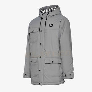 Logo sur mesure Parkas Veste à capuche Hiver tenue décontracté avec lettre motif imperméable conception votre propre veste - Product Image 2