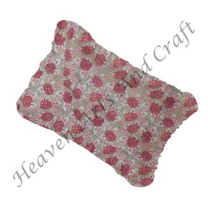 Fundas de Almohada con Volantes para Decoración del Hogar, Funda de Almohada Boho con Volantes y Estampado a Mano, Funda de Almohada de Algodón con Volantes para Uso en Hoteles - Product Image 1
