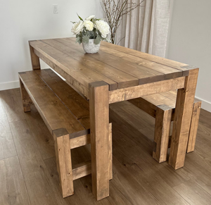 Table de salle à manger écologique en bois massif moderne faite à la main appartement hôtel conception de maison meubles de cuisine fêtes assemblées - Product Image 3