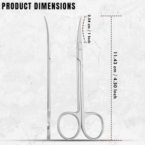 Tijeras médicas de acero inoxidable de precisión, instrumento de tejido quirúrgico Dental Manual para uso en quirófano, tijeras quirúrgicas OEM - Product Image 4