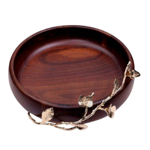 Cuenco de madera hecho a mano moderno para servir, cuenco clásico de madera de acacia para dulces/cena, cuenco decorativo de mesa para fiesta, comedor/uso en la cocina - Product Image 5