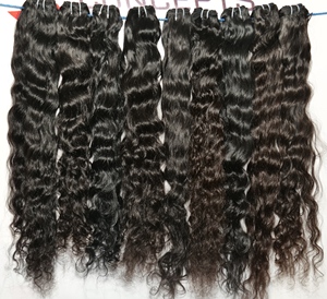 Extensions de cheveux humains indiens vierges Loose Wave Wavy, fournisseur naturel brut bon marché non traité, 100% - Product Image 3