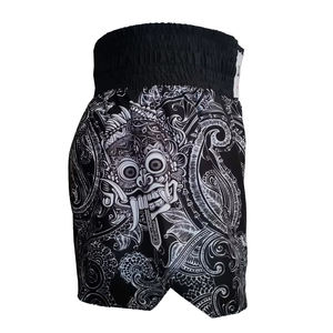 Pantalones cortos de entrenamiento de cintura media informales para hombre para Mauy Thai MMA Kickboxing boxeo BJJ tejido de agarre antiarrugas ropa de artes marciales - Product Image 3