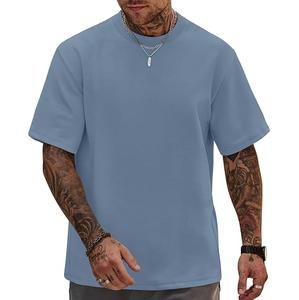 Custom Logo 300GSM Streetwear Box Cut Tee T Shirt Heavyweight RTS Product <b>TShirt</b> Graphic Cotton Oversized Boxy Fit T-Shirt <b>Men</b> - Product Image 6