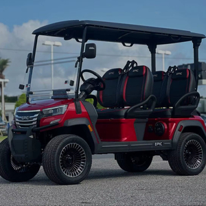 Carrito de golf eléctrico personalizable de alta velocidad limpio con luces LED Batería de litio de 2/4/6 asientos Vehículo de golf personalizable al por mayor - Product Image 1