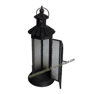 New Modern Design Handmade Iron <b>Candle</b> <b>Lanterns</b> With Glass for Christmas Events and Wedding Decoration - Product Image 6