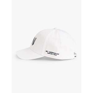 Cappellino Sportivo alla Moda America's Cup 38 Off-White con Visiera Curva in Velluto e Tessuto Twill con Motivo Leopardato per Escursionismo - Product Image 3