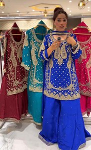 Celebre su mejor día festivo con nuestros intrincados motivos bordados extraídos de la herencia de Lahore y Karachi/Salwar Kameez Sale - Product Image 2