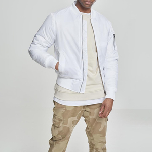 เสื้อแจ็กเก็ตบอมเบอร์ผ้าฝ้ายโพลีเอสเตอร์ระบายอากาศ - Product Image 4