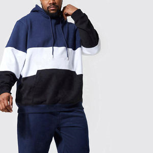 Trajes de sudor personalizados Chándal de algodón pesado Panel vintage Sudadera con capucha de trabajo y pantalones de chándal Conjunto de chándal lavado con ácido para hombres - Product Image 3