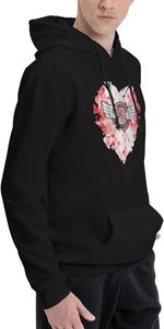 Échantillon gratuit OEM Ensemble sweat à capuche pour hommes 50 coton 50 polyester Manches longues Imprimé Oversize Pullover Hoodies Vente en gros Noir - Product Image 4
