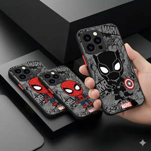 เคสมาร์เวล สไปเดอร์แมนสำหรับไอโฟน 14 พลัส 13 โปรแม็กซ์รุ่นอื่นๆเคสป้องกันน่ารักที่ให้การปกป้องโทรศัพท์ - Product Image 3