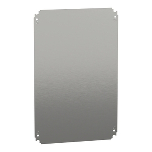 Per SCHNEIDER ELECTRIC NSYMM64, Piastra di Montaggio Liscia per Contenitore Elettronico e Strumenti da 64mm, H600xW400mm, in Lamiera d'Acciaio Zincato - Product Image 1