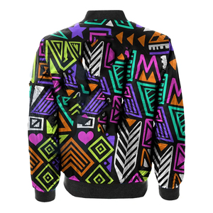 Veste bomber imprimée de haute qualité pour homme et femme, vêtements de sport d'hiver, col montant, séchage rapide, respirante, écologique - Product Image 2