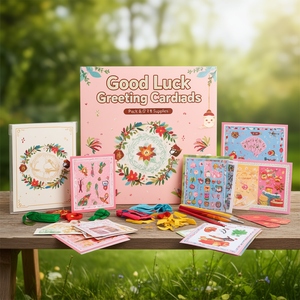 Paquete de 8 Tarjetas de Felicitación de Buena Suerte - Materiales para Manualidades - Product Image 3