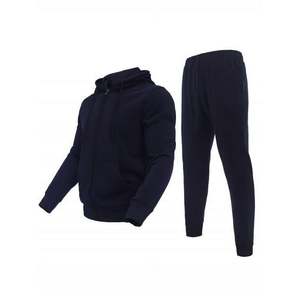 ชุดออกกำลังกายสองชิ้นมีซิปของผู้ชายกางเกงวอร์มเข้ารูปกันลมปกเสื้อแบบมีฮู้ด - Product Image 1
