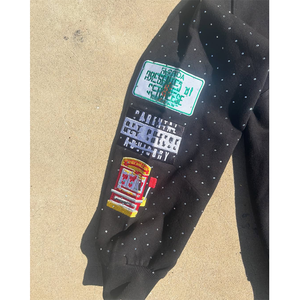 Chándal de Invierno Unisex de Alta Calidad con Estampado Digital, Logotipo, Pedrería, Lavado Ácido, Diseño de Parches Deslavados al Sol, Talla Grande - Product Image 4