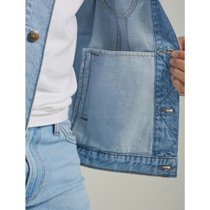 Chaqueta vaquera clásica para hombre, chaqueta vaquera informal personalizada, ropa de calle, prendas de vestir exteriores de moda para venta al por mayor - Product Image 5