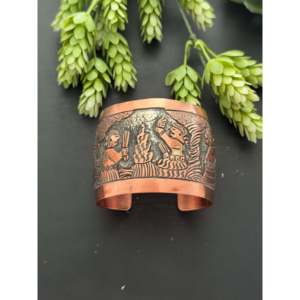 Elaine Becenti Fashion Cuff <b>Bracelet</b> <b>Copper</b> Story Teller - Product Image 1