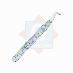 Pince à épiler à pointe en fibre de botte de volume en acier inoxydable de haute qualité pour extensions de cils - Product Image 2