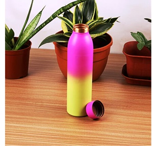 Mejor precio Botella de cobre Botella de agua Regalo hecho a mano personalizado Producto indio hecho a mano - Product Image 5