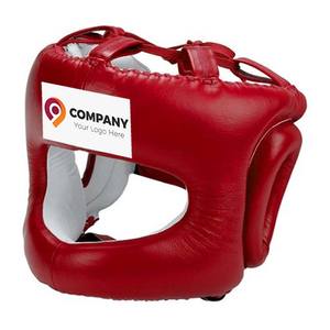 อุปกรณ์ป้องกันศีรษะหนังแท้ขายดีที่สุด สำหรับคิกบ็อกซิ่ง MMA ฝึกซ้อม ทนทาน สำหรับผู้ใหญ่ อุปกรณ์ป้องกันศีรษะและจมูกสำหรับชกมวย - Product Image 3