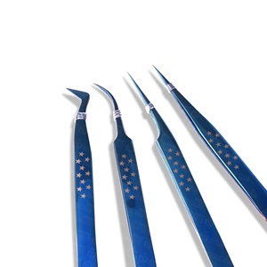 Outils pour cils en acier inoxydable de haute qualité, logo personnalisé, fournisseur en gros OEM, pinces à cils professionnelles - Product Image 4