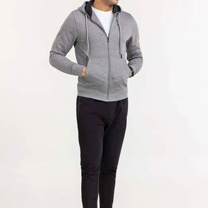 Sudaderas con capucha y cremallera con estampado personalizado para hombre, diseño informal con capucha para otoño e invierno con logotipo Plus, recién llegado, poliéster/algodón - Product Image 4