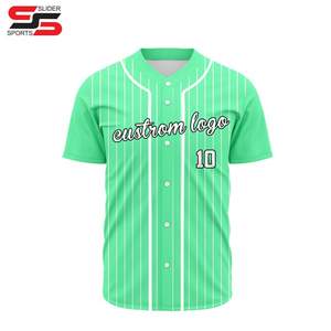 Sudadera de uniforme de béisbol con sublimación de calor malla impresa transpirable hombres bordado personalizado Jersey de béisbol - Product Image 6