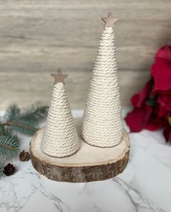 Ornement de Noël rustique fait à la main en gros d'arbre de Noël pour la décoration du Vietnam - Product Image 4
