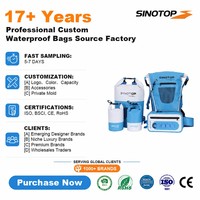 Sac à dos d'extérieur SINOTOP avec logo personnalisé, 20L, 500D PVC, bâche imperméable, ensemble de sacs étanches, voyage, randonnée, flottant, camping, pêche