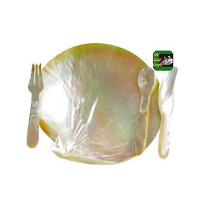 Assiette en nacre de luxe plat en coquillage artisanal vietnamien pour la décoration intérieure, le restaurant et le cadeau - Product Image 3