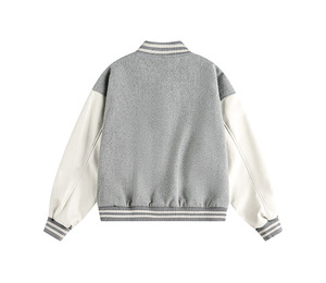 Veste pour hommes, veste à surpiqûres à couleurs bloquées, manteau classique, décontracté, polyvalent, sportif, rétro pour hommes - Product Image 2