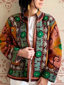Nouvelle veste brodée à la main à la mode Suzani dernier fournisseur de vêtements pour femmes veste Boho Chic Suzani - Product Image 3
