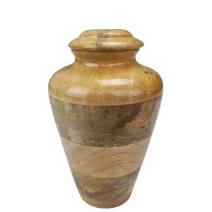 Urne en bois de manguier faite à la main pour les cendres humaines Cendres d'animal de compagnie Enterrement Unique Mémorial Adulte Femelle Mâle Grand Pot d'urne en bois - Product Image 6