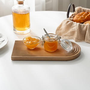 Almacenamiento de aromaterapia de haya corrugado de agua de madera del norte de Europa, plato de té de la tarde, bandeja para hornear pan - Product Image 2