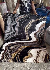 Alfombras Turcas Modernas de Franela Jacquard Tejidas a Máquina, Alfombras de Yute de Alta Calidad Resistentes a las Manchas, Pelo Medio, Abstractas, Antideslizantes - Product Image 6