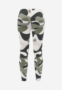 Leggings en polyester et spandex pour femmes, vêtements de sport serrés de conception de yoga personnalisés avec logo de fermeture à la taille élastique - Product Image 2