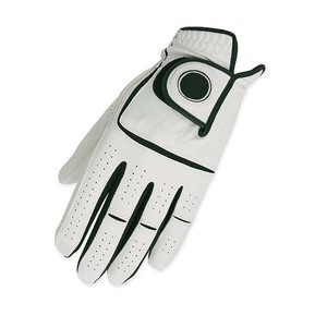 Gants de golf en peau de mouton imperméables et respirants de qualité supérieure, prix de gros pour hommes, gants en cuir Cabretta, matériau PU - Product Image 4