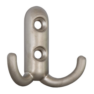 Appendiabiti a 2 Ganci 45x45 mm in Nichel Opaco - Product Image 1