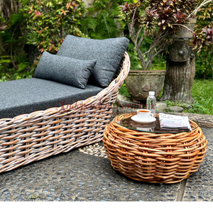 Wholesale Natural Rattan Wicker <b>Round</b> Side <b>Table</b> Coffee End <b>Table</b> Versatile Living Room Furniture Home <b>Patio</b> Resort Hotel Villa - Product Image 3