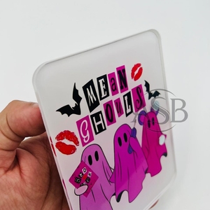 Tuiles à cils en acrylique personnalisables pour Halloween, vente en gros, pinces ovales, design durable, tuiles à cils circulaires personnalisées, citrouille effrayante - Product Image 2