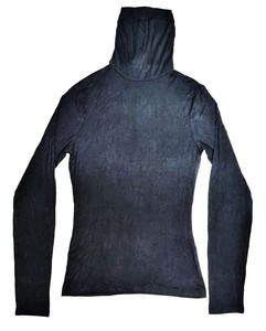 Camisetas de Cuello Alto para Mujer, Ecológicas, Transpirables, Casuales, de Manga Larga, Color Sólido, con Tejido de Punto Teñido, para Primavera - Product Image 2